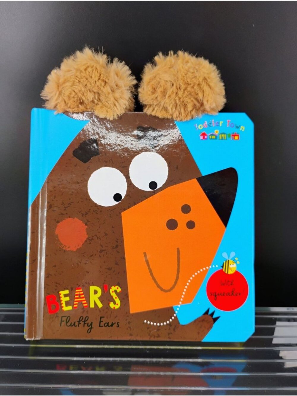 Bears Fluffy Ears Board Book For Toddlers With Squeaker